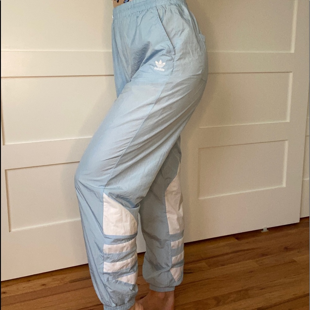 adidas blue jogger women